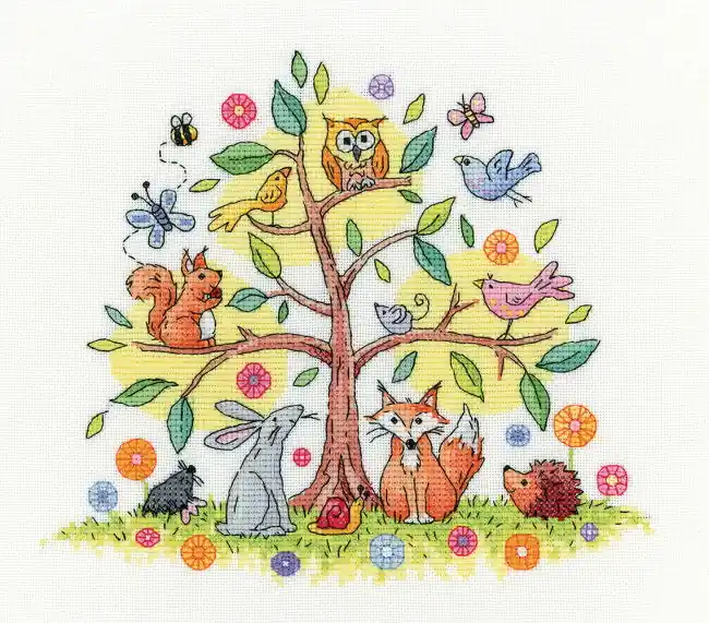 Tree of Life Cross Stitch Kit by Heritage Crafts Top Rated