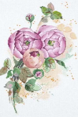 Ranunculus Cross Stitch Kit by PANNA Weekend Sale