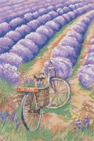 Lavender Field Cross Stitch Kit by PANNA Limited Time