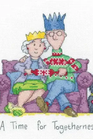 Togetherness Cross Stitch Kit by Heritage Crafts Super Sale