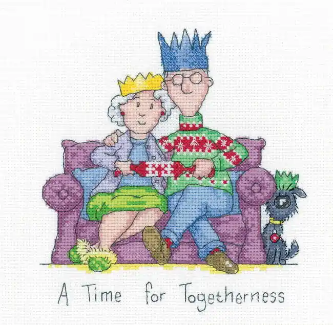 Togetherness Cross Stitch Kit by Heritage Crafts Super Sale