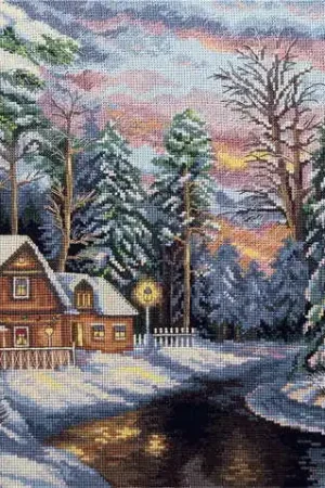 Christmas Eve Cross Stitch Kit by PANNA Fast Shipping