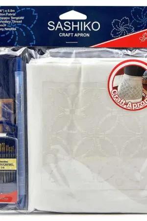 Special Discount Sashiko Embroidery Apron Kit by Sew Easy