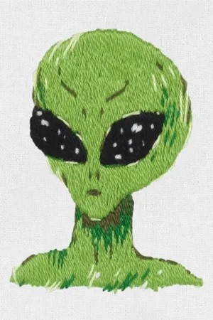 Alien Embroidery Kit by PANNA Express Delivery