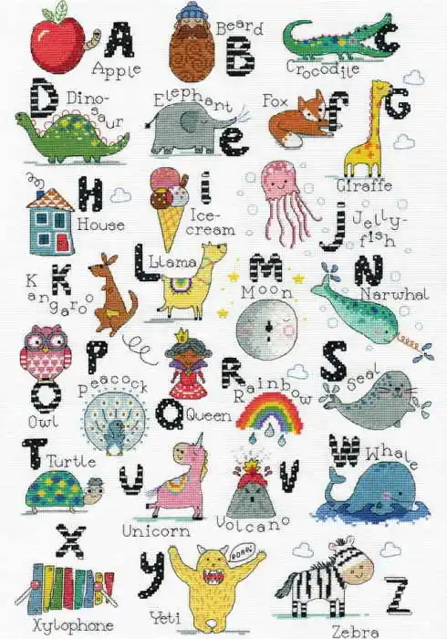 Exclusive Offer ABC Fun Cross Stitch Kit by Design Works