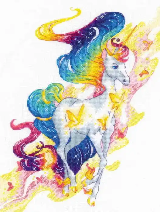 Fairy Unicorn Cross Stitch Kit By RIOLIS Popular