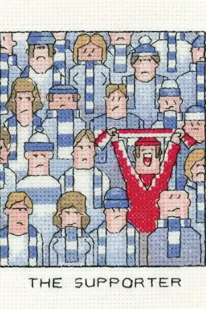 The Supporter Cross Stitch Kit by Heritage Crafts Authentic