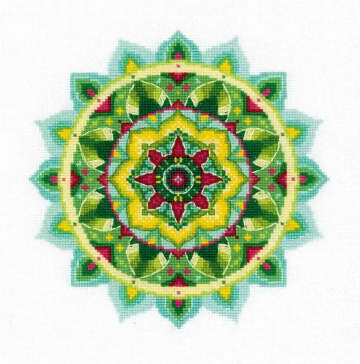 Self Knowledge Mandala Cross Stitch Kit By RIOLIS Genuine