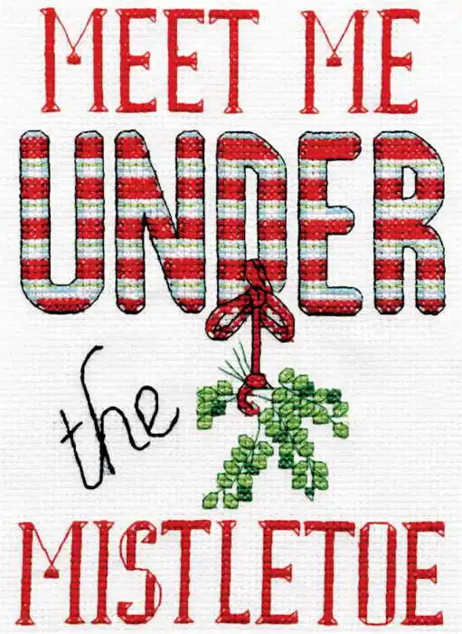 Mistletoe Cross Stitch Kit by Design Works High Quality