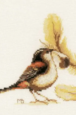 New Release Chaffinch Cross Stitch Kit By Lanarte