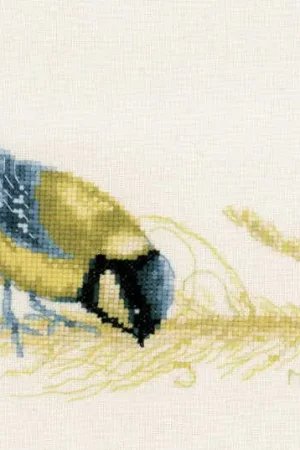 Blue Tit Cross Stitch Kit By Lanarte Reduced Price