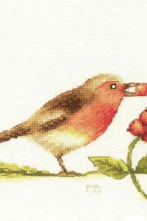 Robin Cross Stitch Kit By Lanarte Hot Deal