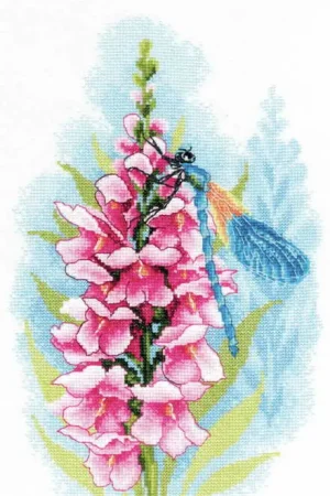 Bargain Dragonfly's Treasure Cross Stitch Kit By Lanarte