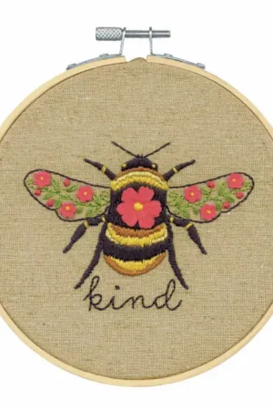 Bee Kind Embroidery Kit by Dimensions Direct From Factory