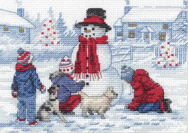 Building a Snowman Cross Stitch Kit by Dimensions Get Yours