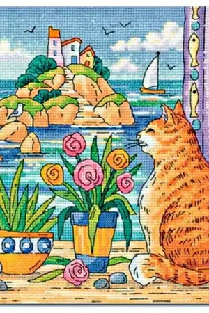 Island View Cross Stitch Kit by Heritage Crafts Deal