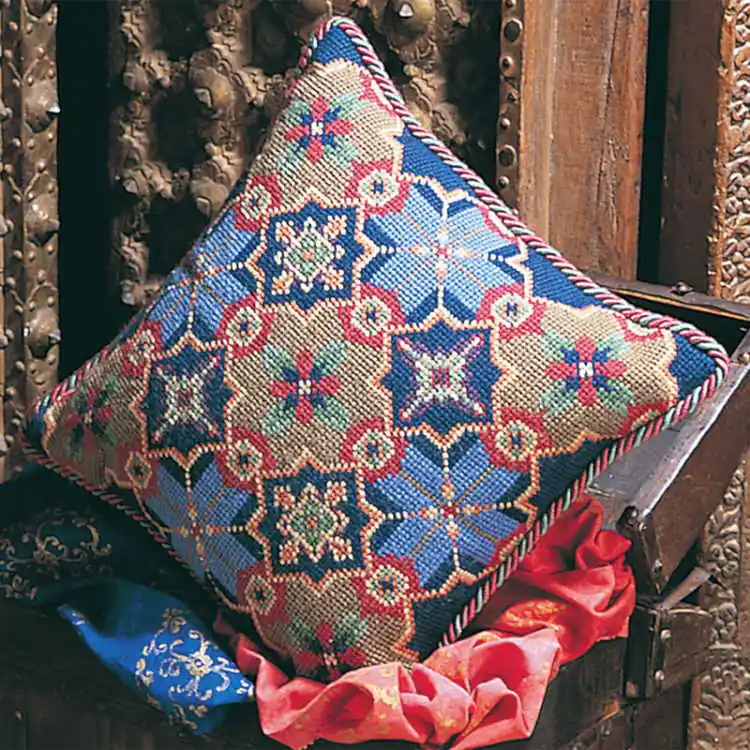 Moorish Tiles Tapestry Needlepoint Kit by Glorafilia Place Order