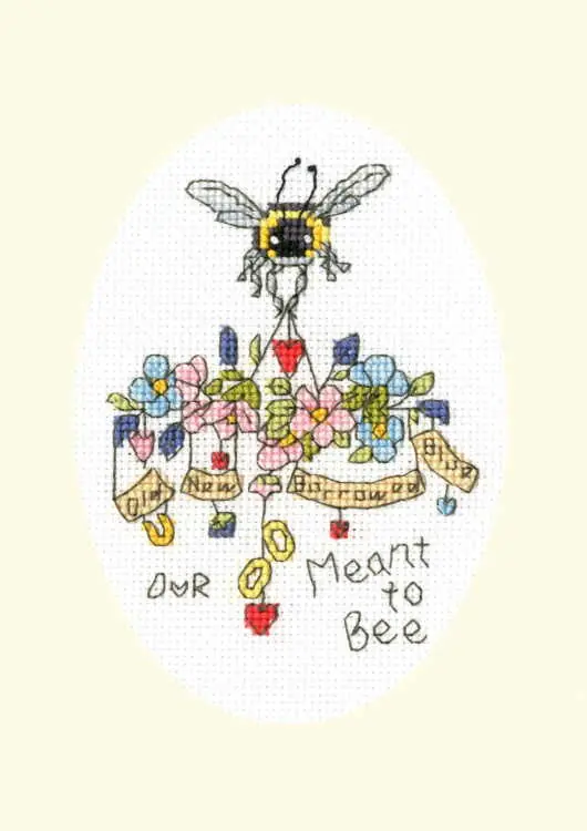In Demand Meant to Bee Cross Stitch Card Kit By Bothy Threads