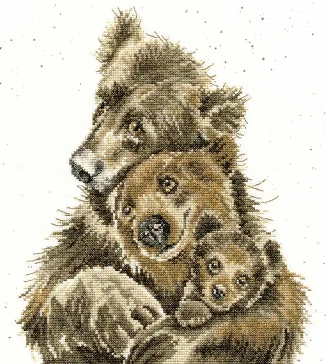 Exclusive Bear Hugs Cross Stitch Kit By Bothy Threads