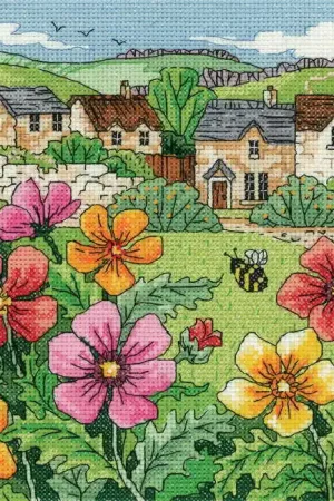 Top Rated Country Village Cross Stitch Kit by Heritage Crafts