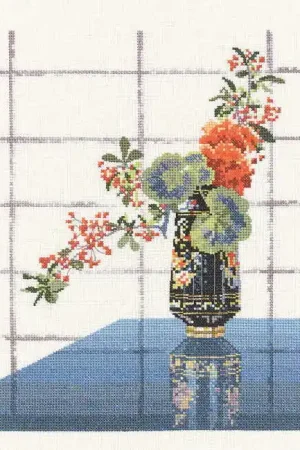 Oriental Vase Cross Stitch Kit by Heritage Crafts Latest