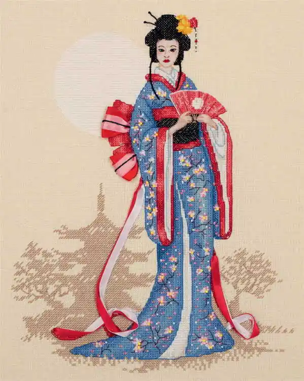Women of the World Japan Cross Stitch Kit by PANNA Direct From Manufacturer