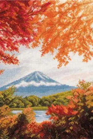 In Demand Mount Fuji Cross Stitch Kit by PANNA