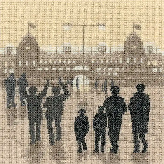 New Arrival Evening Kick Off Cross Stitch Kit by Heritage Crafts