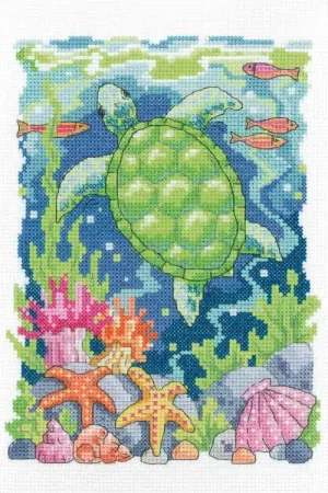 Shop Now Turtle Cross Stitch Kit by Heritage Crafts