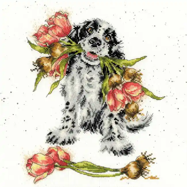 Bargain Blooming with Love Cross Stitch Kit By Bothy Threads