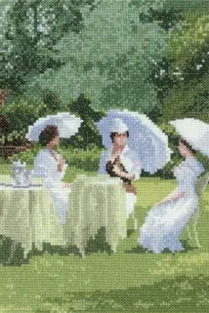 Ladies Who Lunch Cross Stitch Kit by Heritage Crafts Time-Limited