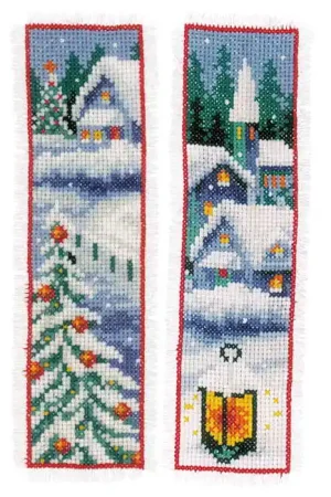 Winter Villages Bookmark Cross Stitch Kit By Vervaco Hassle-Free Returns
