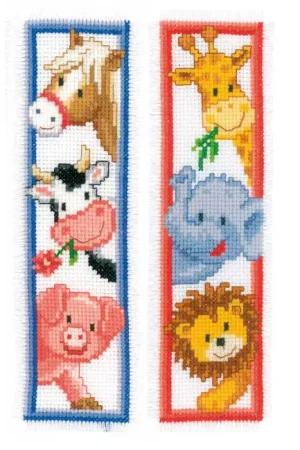 Animals Bookmark Cross Stitch Kit By Vervaco Genuine