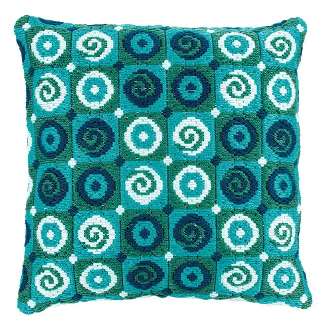 Swirls Long Stitch Cushion Kit By Vervaco No Minimum Order