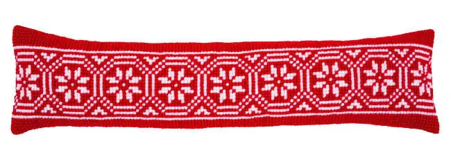 Christmas Motif Cross Stitch Draught Excluder Cushion Kit By Vervaco Professional Grade