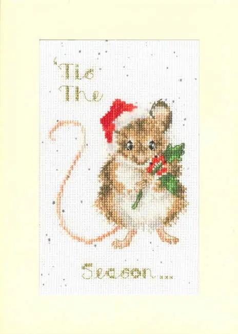 Limited Edition 'Tis The Season Cross Stitch Christmas Card Kit by Bothy Threads