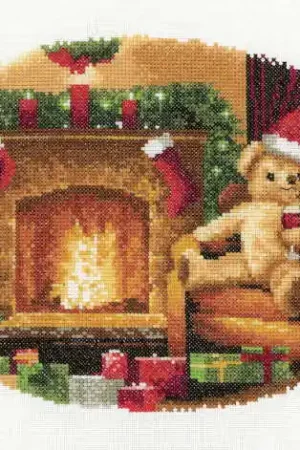 The Night Before Christmas Cross Stitch Kit by Heritage Crafts Cheap