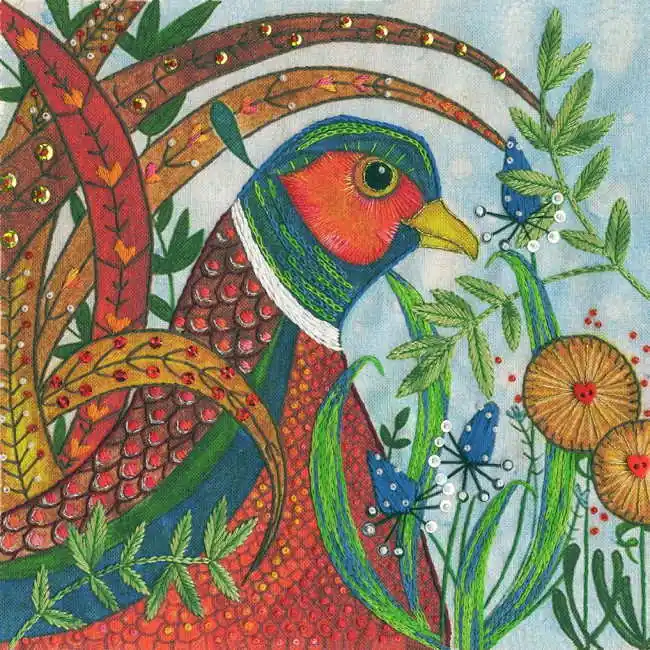 Sale Pheasant Embroidery Kit By Bothy Threads