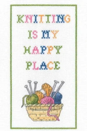 Happy Knitting Cross Stitch Kit by Heritage Crafts Latest