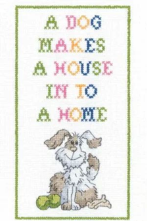 House Into a Home Cross Stitch Kit by Heritage Crafts Money Back Guarantee