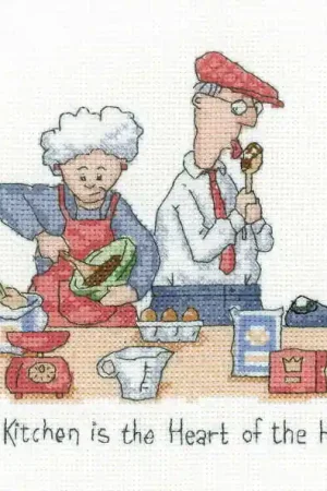Limited Offer Heart of the Home Cross Stitch Kit by Heritage Crafts