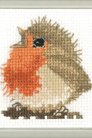 Order Now Rowan Robin Cross Stitch Coaster Kit by Heritage Crafts