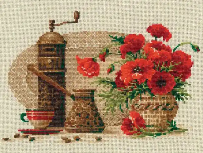 Coffee Cross Stitch Kit By RIOLIS Wholesale
