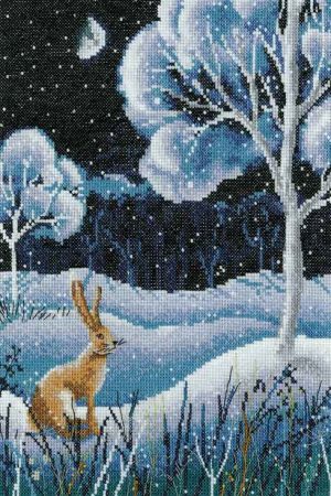 Same Day Shipping Winter Forest Cross Stitch Kit by Heritage Crafts