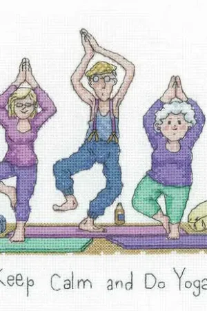 Keep Calm Cross Stitch Kit by Heritage Crafts Big Sale