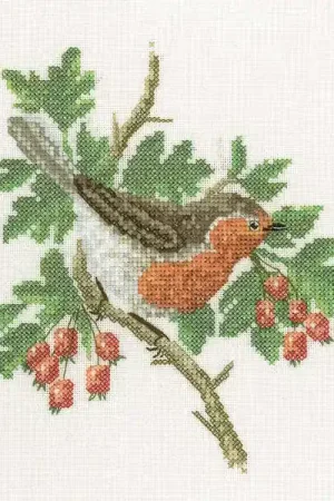Robin Cross Stitch Kit by Heritage Crafts Must Have