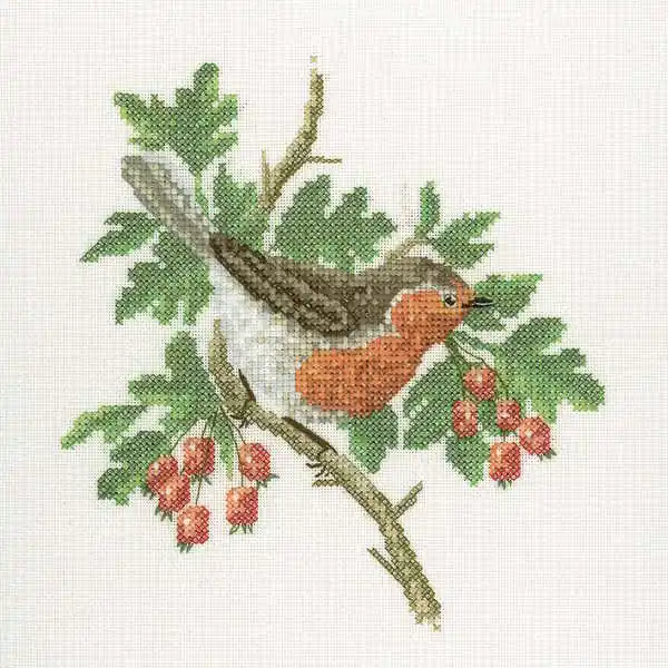 Robin Cross Stitch Kit by Heritage Crafts Must Have