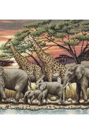 African Sunset Cross Stitch Kit By Anchor Cheap