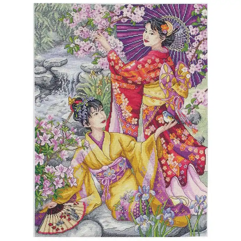 Last Chance Geishas Cross Stitch Kit By Anchor