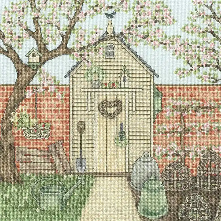 New Release Potting Shed Cross Stitch Kit By Bothy Threads